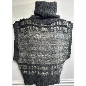 Vintage 70s 80s Gil Aimbez For Static Sculptural Avant Garde Knit Sweater Vest S